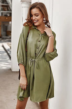 Load image into Gallery viewer, LAQUISE OLIVE MINI DRESS