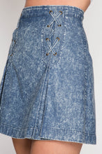 Load image into Gallery viewer, CHANCE CHAMBRAY MINI SKIRT