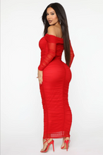 Load image into Gallery viewer, RED SNAPSHOT MAXI DRESS